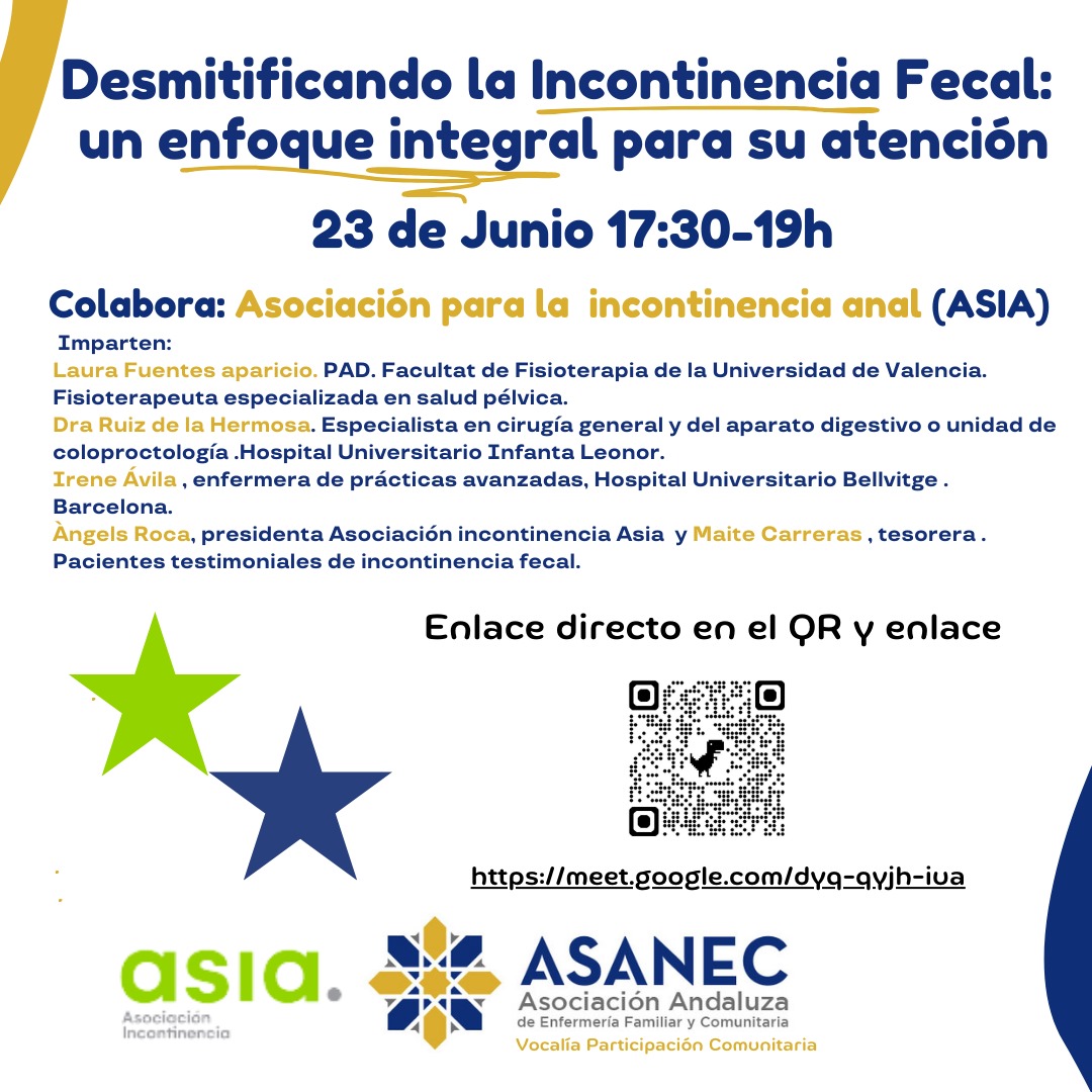 Webinar - Atención a la cronicidad  Desmitificando la incontinencia fecal: un enfoque integral para su atención